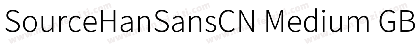 SourceHanSansCN Medium GBpc EUC H 中字体转换